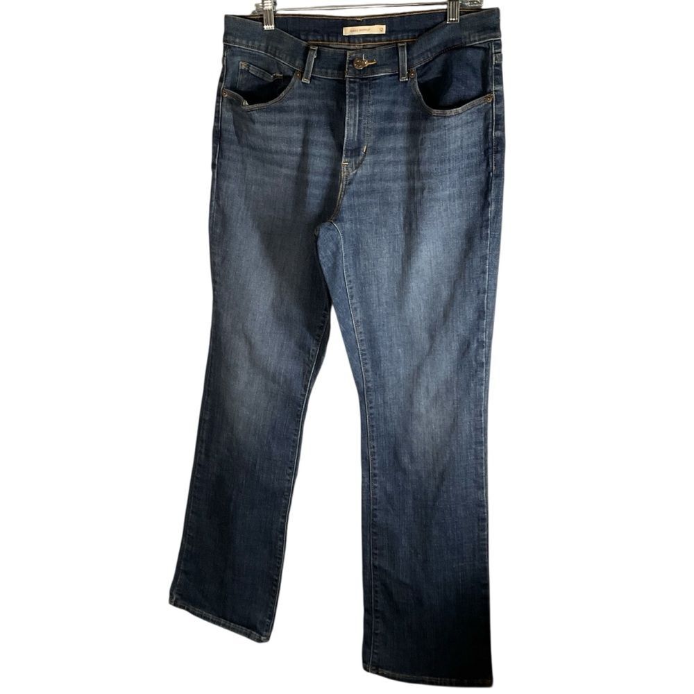 Levi's Women's Blue Classic Bootcut Medium Wash Stretch Denim Jeans Size 12